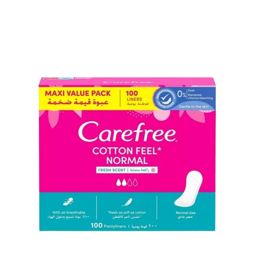 فوط نسائية يومية كيرفري معطرة تسمح بالتهوية 100ح